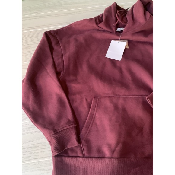 Puma Womens Small Comfort Fit Hoodie Burgundy - Picture 6 of 7